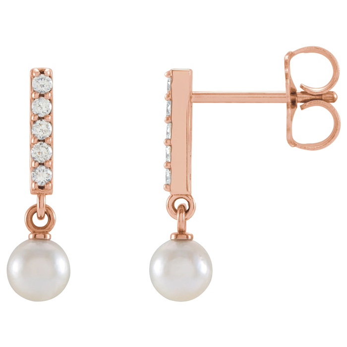 Akoya pearl deals drop earrings