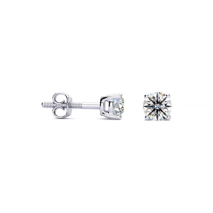1/4 Carat Diamond Stud Earrings in 14K White Gold (, VS1-VS2) by SuperJeweler