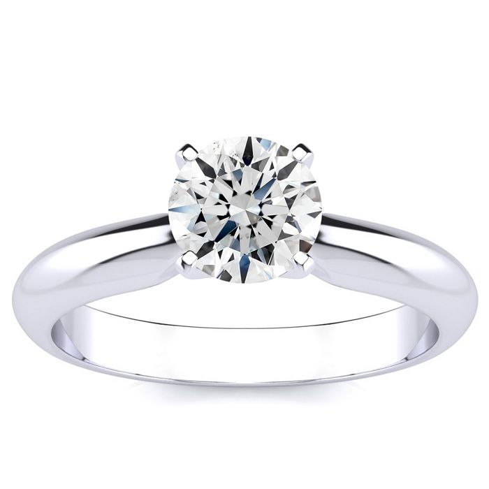 1 Carat 14K White Gold Diamond Engagement Ring (G-H Color