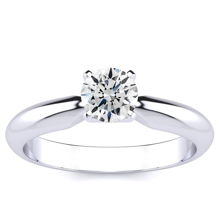 Colorless Diamond Engagement Ring