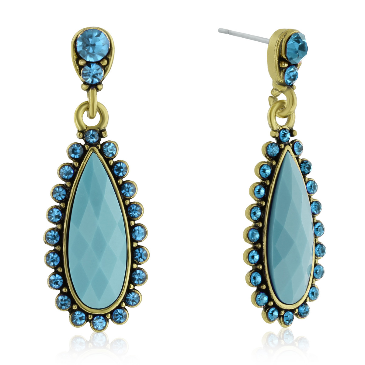 Sahara serenity blue earring on sale paparazzi