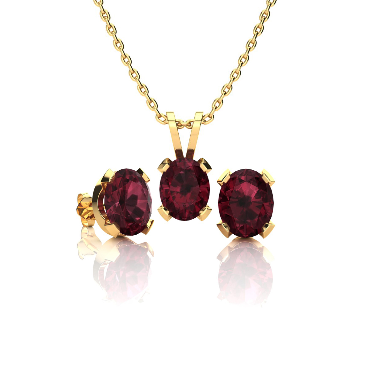 Garnet 2025 jewelry set