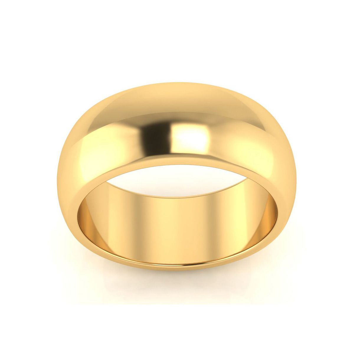 8MM Heavy Tapered Ladies & Mens Wedding Band 14K 4.5 g Super Jeweler Men Accessories Jewelry Rings 