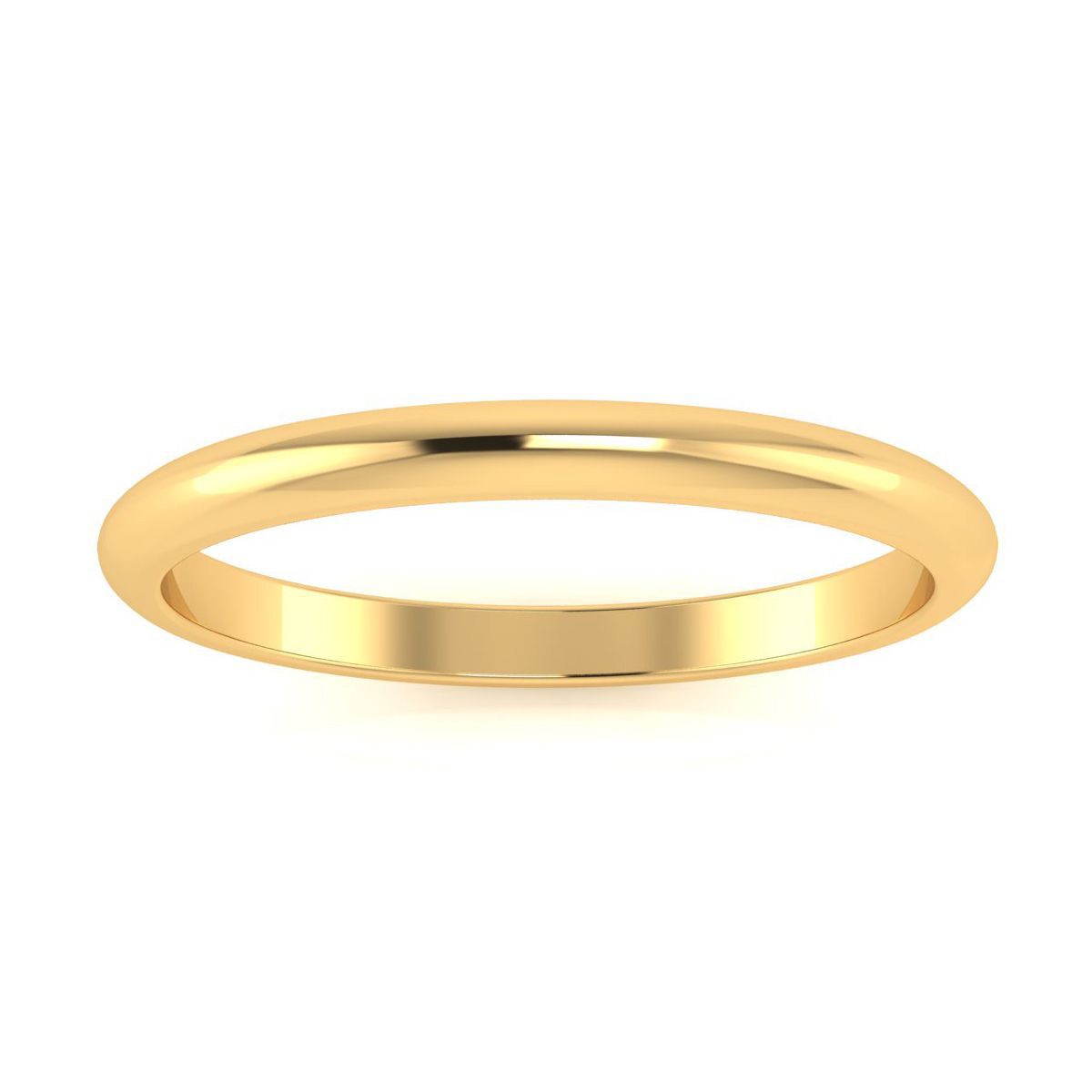 Super Jeweler Men Accessories Jewelry Rings 2MM Comfort Fit Ladies & Mens Wedding Band 1.6 g 