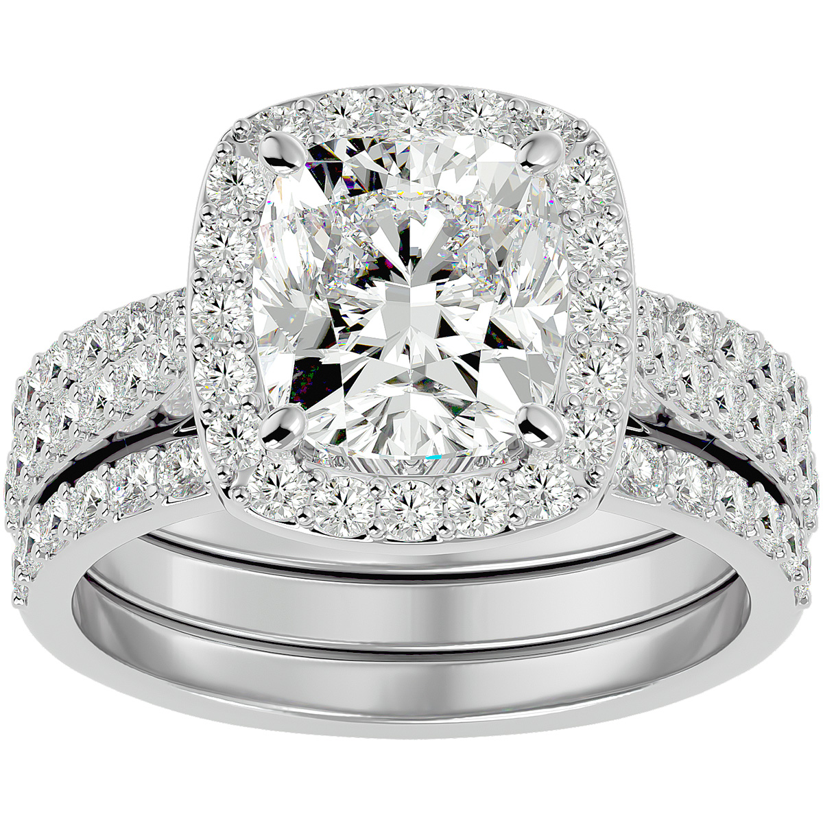 Halo Engagement Rings 4 1 2 Carat Cushion Cut Halo Diamond