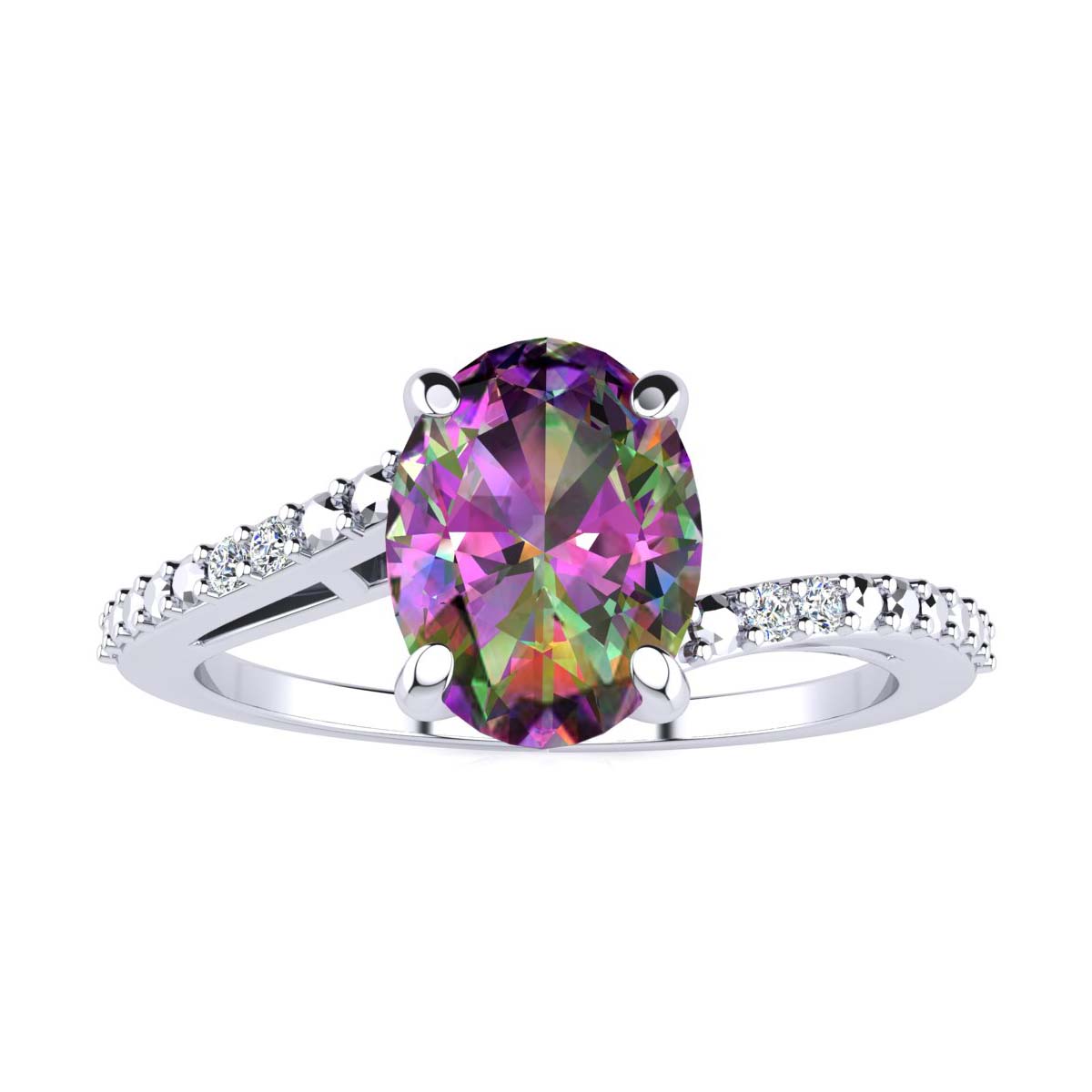 Turkish Reversible Oval Amethyst and Black Onyx Topaz 925 Sterling Silver Ring 