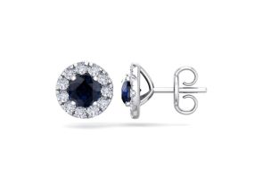 2 carat sapphire earrings deals