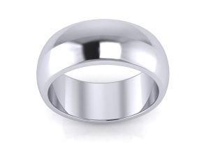 Thumb Rings | 14K White Gold 8MM Unisex Thumb Ring | SuperJeweler