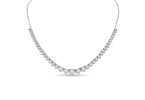 2 carat diamond tennis necklace clearance