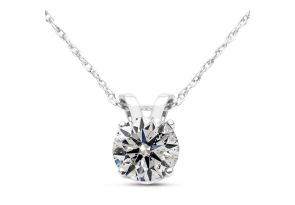 Diamond necklace | 1/2ct Diamond Pendant in 14k White Gold ...