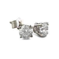 1/4ct Diamond Stud Earrings in 14k White Gold