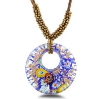 Blue Venetian Murano Glass Necklace