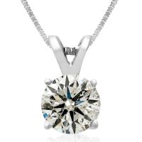 3/4ct 14k White Gold Diamond Pendant