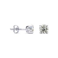 3/4ct Classic Quality Diamond Stud Earrings In Platinum