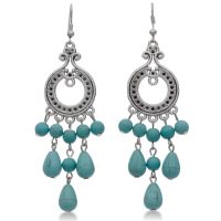 Turquoise Chandelier Earrings - 5 Stars
