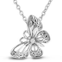 Diamond Butterfly Necklace
