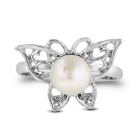 Super Cute Butterfly Shaped Freshwater Pearl Ring