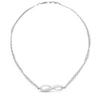 Eternal Love Double Strand Infinity Bracelet, 7 Inches