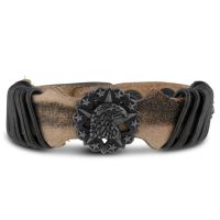 Men's Bald Eagle Leather Bracelet