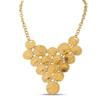 Gold Natural Circle Bib
