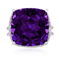 12ct Purple Amethyst Cocktail Ring