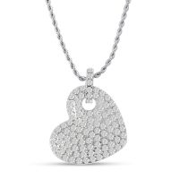 Swarovski Elements Crystal Heart Sweater Necklace
