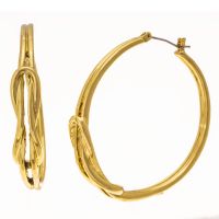 Gold Infinity Hoop Earrings