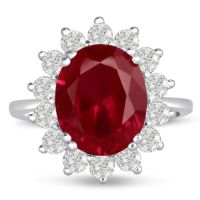 2.2ct Ruby and Diamond Duchess Kate Ring
