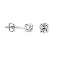 1/2 Carat Natural Diamond Stud