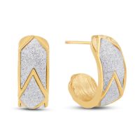 Swarovski Dust Chevron Hoop Earrings
