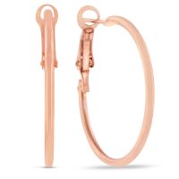 1 inch Rose Gold Hoop Earrings

