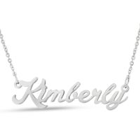 Kimberly Nameplate Necklace In Silver
