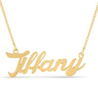 Tiffany Nameplate Necklace In Gold