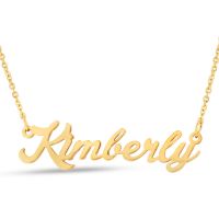 Kimberly Nameplate Necklace In Gold