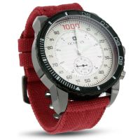 Octavius Men's Foxhole Watch - Red Canvas