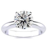 Fine Quality 2ct Diamond Solitaire in 14k White Gold
