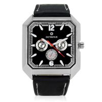 Octavius Men's 3D Cube Watch - Black