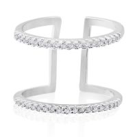 Micropave Crystal Spacer Ring