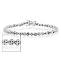 1ct Round Diamond Tennis Bracelet. Classic Design