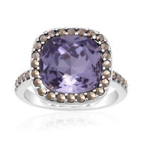 4ct Crystal Tanzanite and Marcasite Ring
