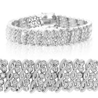 Curve Style 1/4ct 7 Diamond Journey Diamond Pendant in 10k White Gold