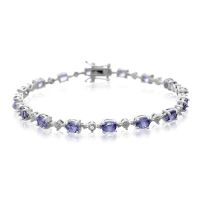 5ct Tanzanite and Diamond Bracelet
