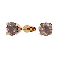 1 ct choclate diamond stud earrings