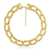 Gold Link Chain Necklace, 16 Inches