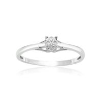 Sterling Silver .05ct Diamond Promise Ring