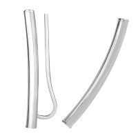 14 Karat White Gold Classic 26x7mm Ear Climbers