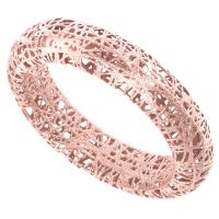 14k Rose Gold 5mm Mesh Ring