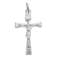 Sterling Silver Timeless Crucifix Necklace, 18 Inches