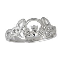 Sterling Silver Stylish Claddagh Ring

