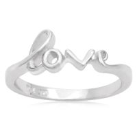 Sterling Silver Love Ring